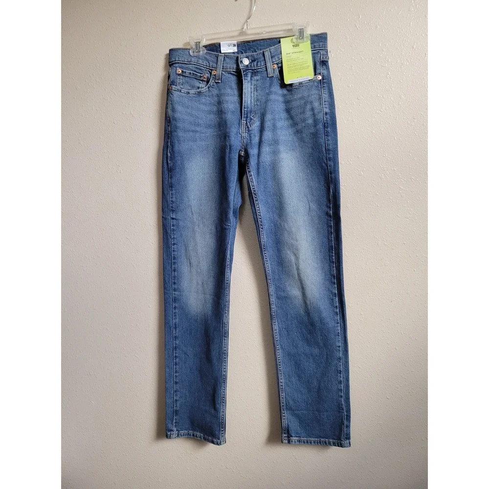 Levis 514 Jeans Mens 30x32 Blue Denim Straight Stretch Leg‎ Flex Eco Performance